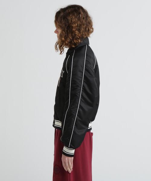 MOUSSY(マウジー)の「《AVIREX×MOUSSY》NYLON VARSITY JACKET(ブルゾン・レディース・レッド/ブラック・F)」の20枚目の写真