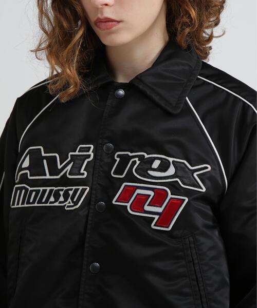MOUSSY(マウジー)の「《AVIREX×MOUSSY》NYLON VARSITY JACKET(ブルゾン・レディース・レッド/ブラック・F)」の18枚目の写真