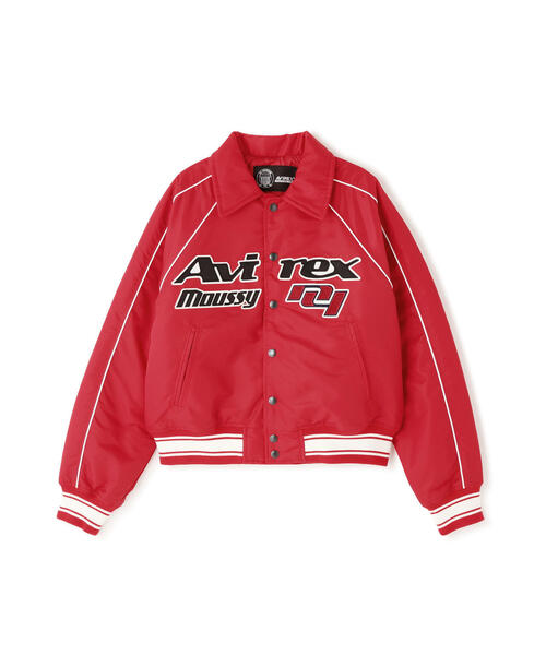 も*お様 MOUSSY×AVIREX MA-1 AVIREX×MOUSSY》NYLON VARSITY JACKET（ブルゾン）｜MOUSSY（マウジー