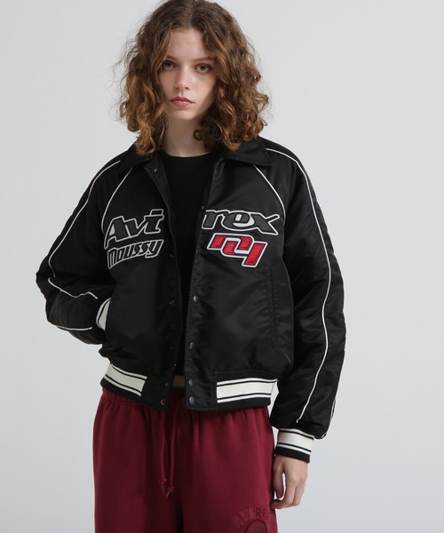AVIREX×MOUSSY》NYLON VARSITY JACKET（ブルゾン）｜MOUSSY（マウジー