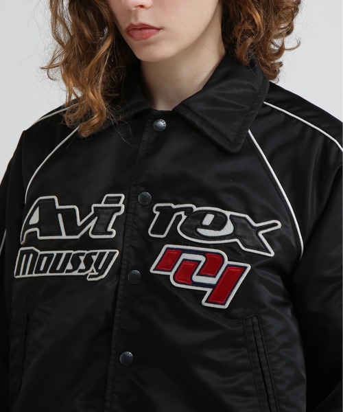 MOUSSY(マウジー)の「《AVIREX×MOUSSY》NYLON VARSITY JACKET(ブルゾン・レディース・レッド/ブラック・F)」の16枚目の写真