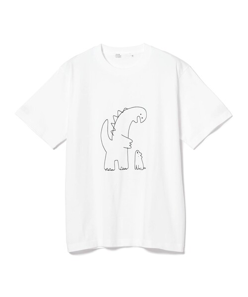 TOKYO CULTUART by BEAMS(トウキョウカルチャートバイビームス)の「matsui / DINOSAUR T-Shirt(Tシャツ/カットソー・メンズ・ブラック/ホワイト・SMALL/LARGE/MEDIUM/X-LARGE)」の3枚目の写真