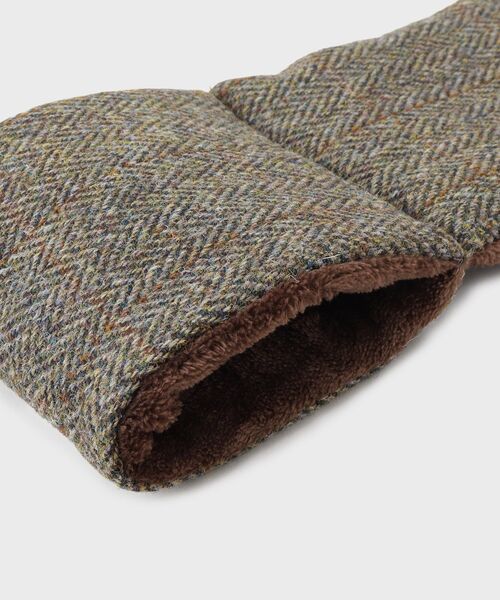 THE SHOP TK （ザ ショップ ティーケー ）の「【HARRIS TWEED／ハリスツイード】中綿入り差込マフラー（マフラー・メンズ・チャコールグレー/ブラウン系・00）」の5枚目の写真