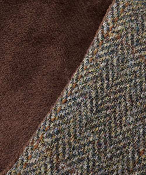THE SHOP TK （ザ ショップ ティーケー ）の「【HARRIS TWEED／ハリスツイード】中綿入り差込マフラー（マフラー・メンズ・チャコールグレー/ブラウン系・00）」の7枚目の写真