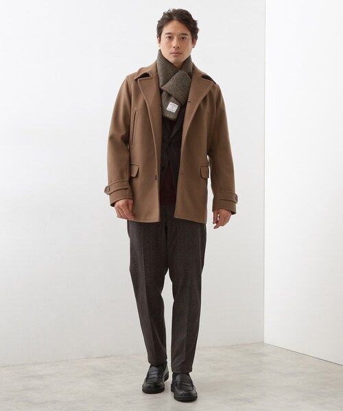 THE SHOP TK （ザ ショップ ティーケー ）の「【HARRIS TWEED／ハリスツイード】中綿入り差込マフラー（マフラー・メンズ・チャコールグレー/ブラウン系・00）」の8枚目の写真