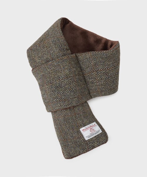 THE SHOP TK （ザ ショップ ティーケー ）の「【HARRIS TWEED／ハリスツイード】中綿入り差込マフラー（マフラー・メンズ・チャコールグレー/ブラウン系・00）」の9枚目の写真