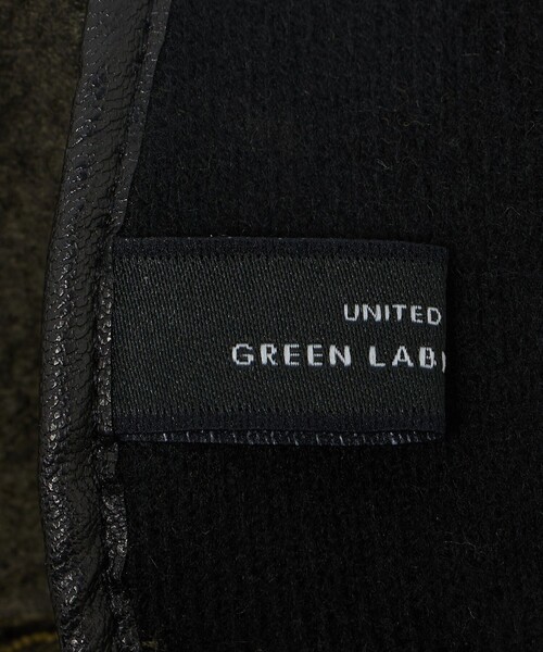 green label relaxing（グリーンレーベルリラクシング）の「ウォッシャブル フリース グローブ 手袋 -スマートフォン対応-（手袋・メンズ・ブラック/ダークブラウン/ダークグリーン・FREE）」の12枚目の写真