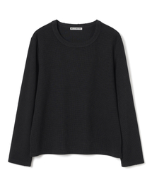 Millo Archive（ミロ アーカイブ）の「クレイドルダメージワッフルロングスリーブ[ウォッシュドブラック]（ニット/セーター）」