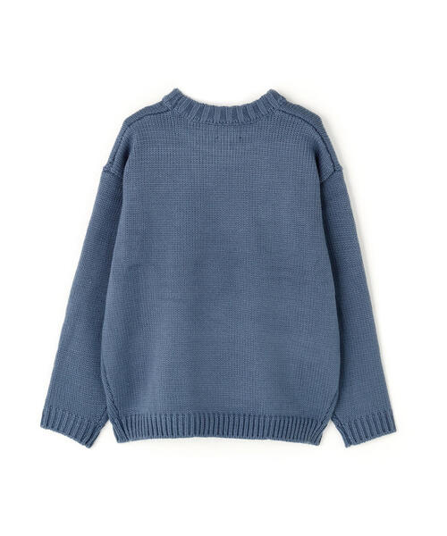 DANKE SCHON（ダンケシェーン）の「【WEB&DEPOT限定】DankeSchon/ダンケシェーン/1.5GG DOG KNIT（ニット/セーター・メンズ・ブルー/ホワイト系2/ブラック・L/M/XL）」の5枚目の写真