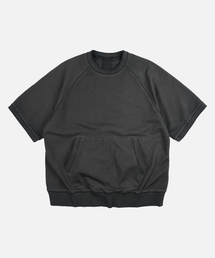 RAGLAN SWEAT HALF TEE _ VINTAGE BLACK
