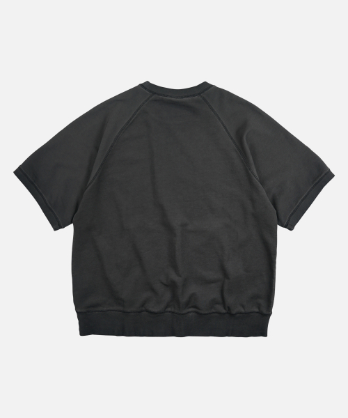 FRIZMWORKS(フリズムワークス)の「RAGLAN SWEAT HALF TEE _ VINTAGE BLACK(Tシャツ/カットソー・メンズ・その他・X-LARGE/SMALL/MEDIUM/LARGE)」の2枚目の写真
