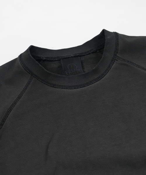 FRIZMWORKS(フリズムワークス)の「RAGLAN SWEAT HALF TEE _ VINTAGE BLACK(Tシャツ/カットソー・メンズ・その他・X-LARGE/SMALL/MEDIUM/LARGE)」の3枚目の写真
