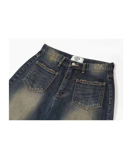 GUBIN(グビン)の「(W) ポケットリバースデニムパンツ(デニムパンツ・レディース・その他・SMALL/MEDIUM/LARGE)」の3枚目の写真