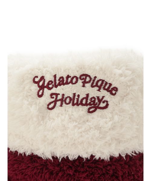 gelato pique Sleep(ジェラートピケスリープ)の「【Sleep】【HOLIDAY】 サンタ ルームブーツ(ルームシューズ/スリッパ・レディース・レッド・F)」の6枚目の写真