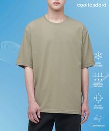 [クールタンダード] リラックスフィットクルーネックTシャツ [ウォームサンド]