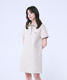 SALT AND CHOCOLATE（ソルトアンドチョコレート）の「SAC Out Pocket Collar One Piece Beige 4W232J001（ワンピース）」
