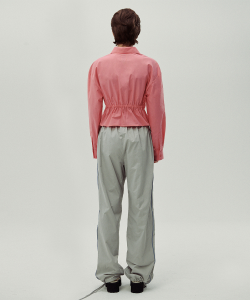 SINOON（シヌーン）の「COTTON CROPED SHIRRING SHIRT（シャツ/ブラウス・レディース・ピンク・FREE）」の4枚目の写真