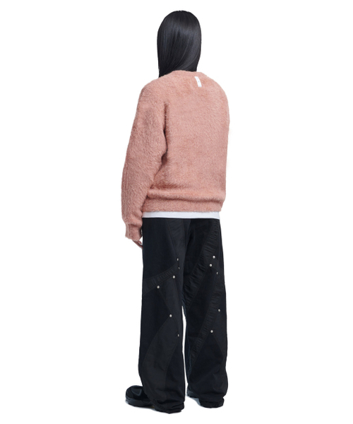 NOMANUAL（NOMANUAL）の「CROPPED HAIRY KNIT - PEACH（ニット/セーター・レディース・その他・MEDIUM/SMALL）」の6枚目の写真