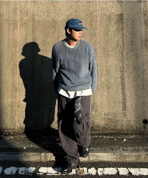NOMANUAL（NOMANUAL）の「CROPPED HAIRY KNIT - PEACH（ニット/セーター・レディース・その他・MEDIUM/SMALL）」の8枚目の写真