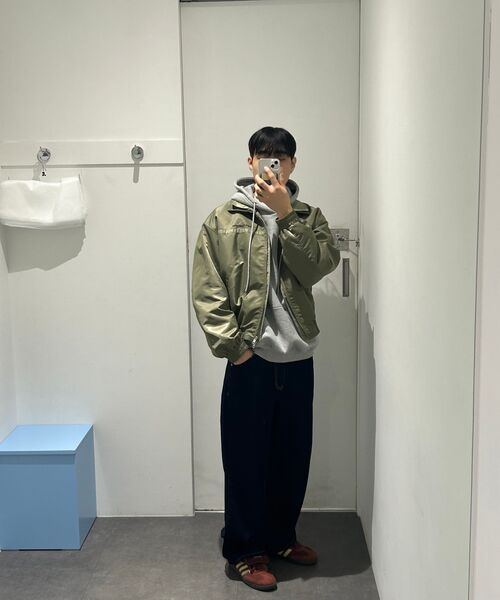 Rest&Recreation(レストアンドレクリエーション)の「LAYERED NYLON JACKET - KHAKI(ナイロンジャケット・レディース・その他・SMALL/LARGE)」の4枚目の写真