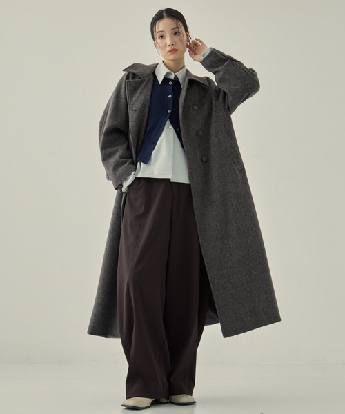 STUDIOUS ポケットニットカーディガン ミント STUDIOUS/ステュディオス】POCKET KNIT CARDIGAN/ポケットニット