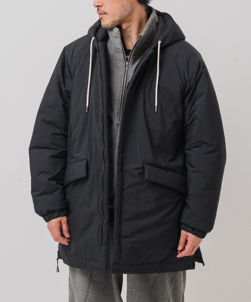 EDIFICE（エディフィス）の「E.PADDET フードブルゾン（ダウンジャケット/コート・メンズ・ブラック/ベージュ・MEDIUM/LARGE）」の8枚目の写真