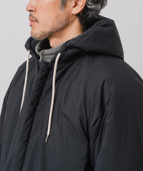 EDIFICE（エディフィス）の「E.PADDET フードブルゾン（ダウンジャケット/コート・メンズ・ブラック/ベージュ・MEDIUM/LARGE）」の9枚目の写真