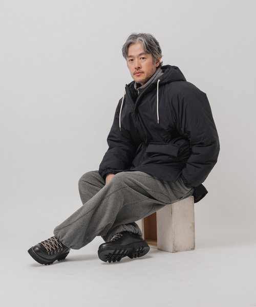 EDIFICE（エディフィス）の「E.PADDET フードブルゾン（ダウンジャケット/コート・メンズ・ブラック/ベージュ・MEDIUM/LARGE）」の13枚目の写真