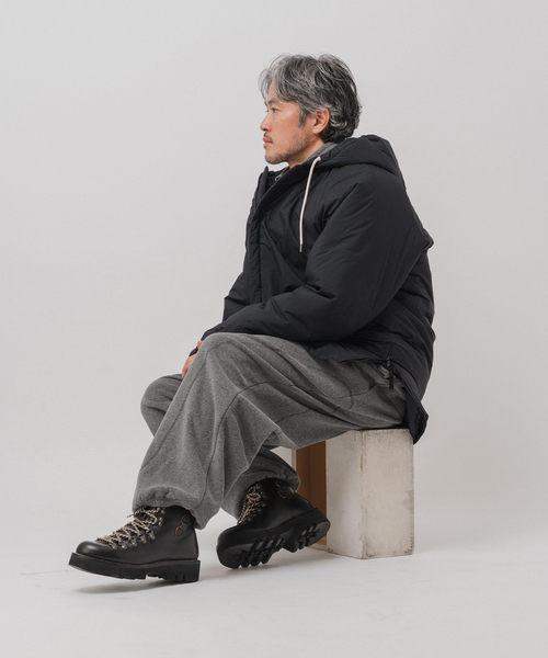 EDIFICE（エディフィス）の「E.PADDET フードブルゾン（ダウンジャケット/コート・メンズ・ブラック/ベージュ・MEDIUM/LARGE）」の14枚目の写真