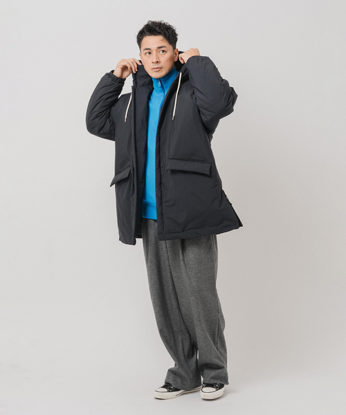 EDIFICE（エディフィス）の「E.PADDET フードブルゾン（ダウンジャケット/コート・メンズ・ブラック/ベージュ・MEDIUM/LARGE）」の17枚目の写真