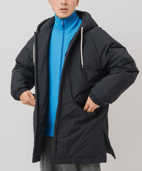 EDIFICE（エディフィス）の「E.PADDET フードブルゾン（ダウンジャケット/コート・メンズ・ブラック/ベージュ・MEDIUM/LARGE）」の22枚目の写真