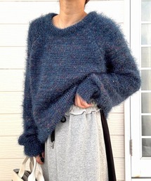 Q | カラーネップニット(ニット/セーター)