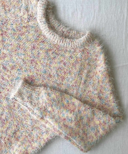 カラーネップニット（ニット/セーター）｜Q（キュー）のファッション