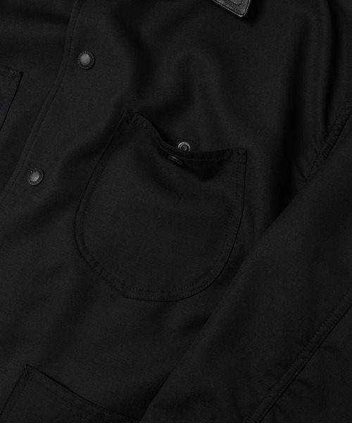LEATHER COLLAR COVERALL JACKET（ブルゾン）｜COMME des GARCONS