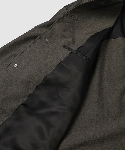 ジャケット・アウター CDGH LEATHER COLLAR COVERALL JACKET LEATHER COLLAR COVERALL JACKET（ブルゾン）｜COMME des GARCONS