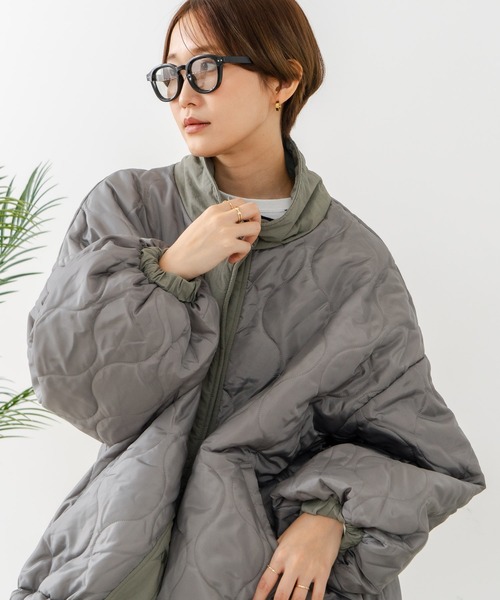 fort point(フォーポイント)の「【C-FORT POINT/フォートポイント】リバーシブルスタンドブルゾン(ブルゾン・レディース・ブラック/ベージュ/カーキ・FREE)」の15枚目の写真