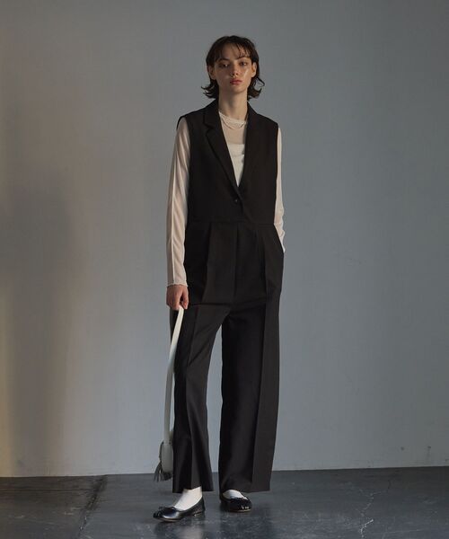 GARAGE OF GOOD CLOTHING（ガレージオブグッドクロージング）の「テーラードオールインワン（サロペット/オーバーオール・レディース・ブラック/ライトベージュ/ライトカーキ・36/38）」の11枚目の写真