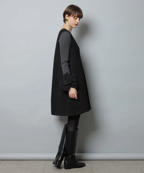 CADUNE（カデュネ）の「ジャンスカ（ワンピース・レディース・ブラック・38/36）」の2枚目の写真