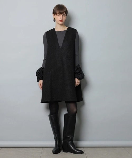 CADUNE（カデュネ）の「ジャンスカ（ワンピース・レディース・ブラック・38/36）」の3枚目の写真