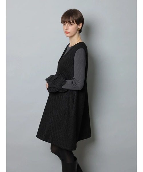 CADUNE（カデュネ）の「ジャンスカ（ワンピース・レディース・ブラック・38/36）」の6枚目の写真