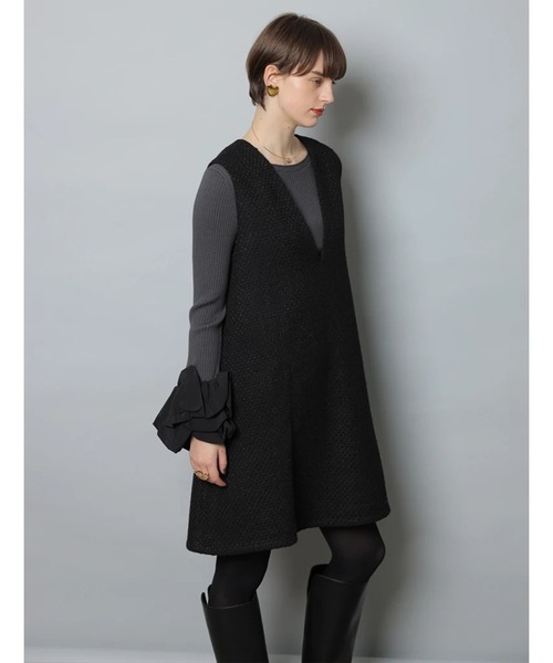 CADUNE（カデュネ）の「ジャンスカ（ワンピース・レディース・ブラック・38/36）」の7枚目の写真