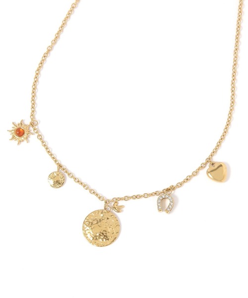 GLOBAL WORK(グローバルワーク)の「ステンレスチャームネックレス/611155(ネックレス・レディース・シルバー/ゴールド・FREE)」の2枚目の写真