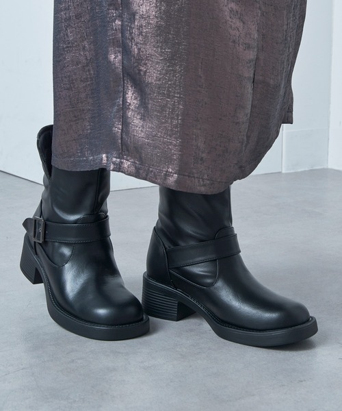 MAISON BREEZE（メゾンブリーズ）の「【MAISON BREEZE】ベルトエンジニアブーツ LIM（ブーツ・レディース・ブラック/キャメル/ダークブラウン・S/M/LL/L）」の13枚目の写真