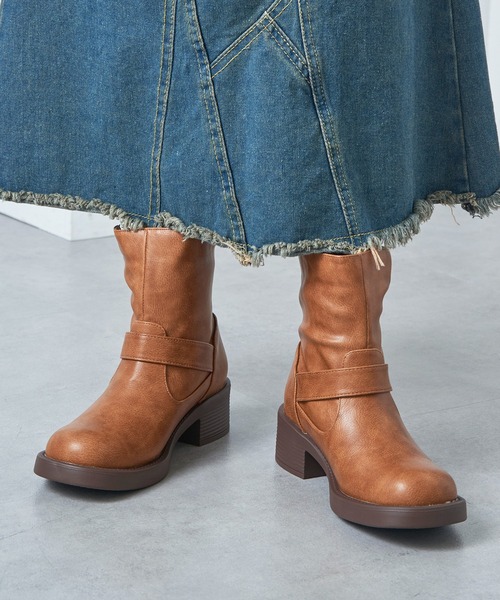 MAISON BREEZE（メゾンブリーズ）の「【MAISON BREEZE】ベルトエンジニアブーツ LIM（ブーツ・レディース・ブラック/キャメル/ダークブラウン・S/M/LL/L）」の18枚目の写真