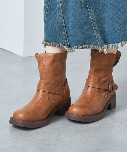 MAISON BREEZE（メゾンブリーズ）の「【MAISON BREEZE】ベルトエンジニアブーツ LIM（ブーツ・レディース・ブラック/キャメル/ダークブラウン・S/M/LL/L）」の19枚目の写真