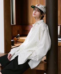 soerte（ソエルテ）の「Loose Nuance Stripe L/S Shirt /ルーズニュアンスストライプロングスリーブシャツ（シャツ/ブラウス）」