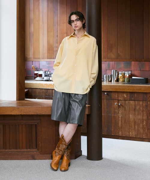 Loose Nuance Stripe L/S Shirt / ルーズニュアンスストライプロング