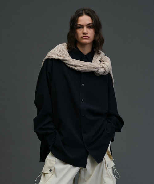 Loose Nuance Stripe L/S Shirt / ルーズニュアンスストライプロング