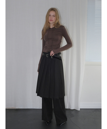 Multi-Way Pleats Skirt, Black