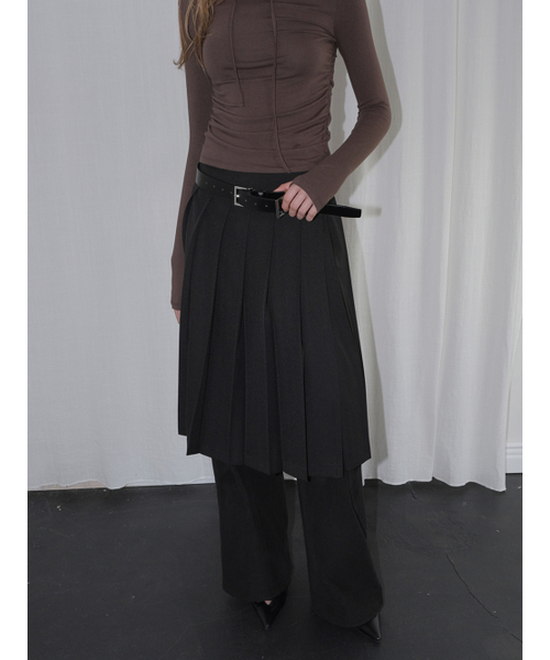 ETMON(エトモン)の「Multi-Way Pleats Skirt, Black(スカート・レディース・その他・F)」の2枚目の写真